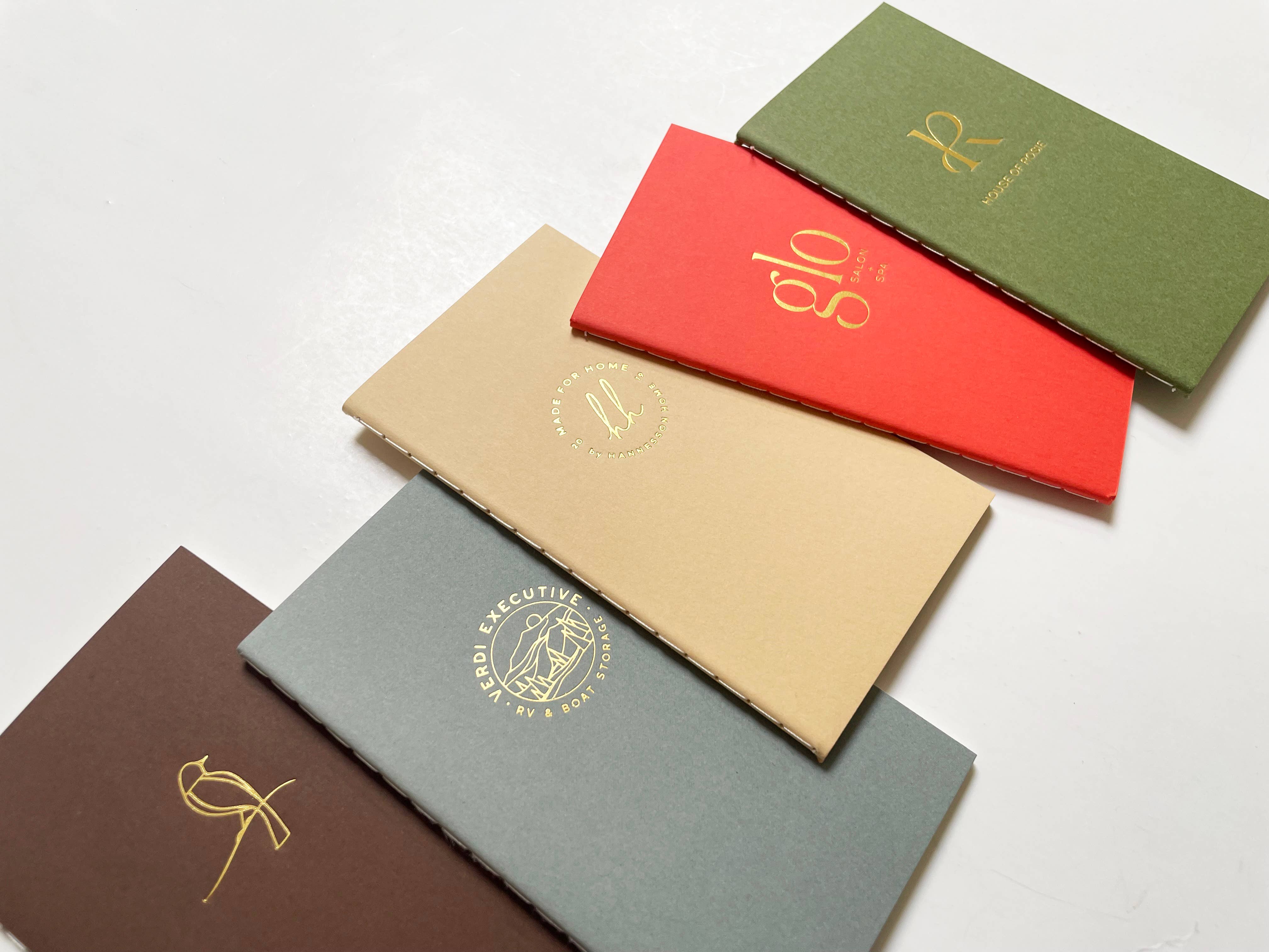 Studio Portmanteau - Wholesale Notebook - Custom Logo Mini Saddle Stitch Notebook - Earth Tones4