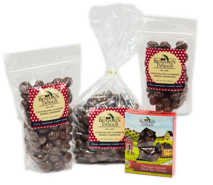 Benjamin Twiggs - Wholesale Chocolate Covered Sweets - 2.5 oz Box - Choc Cov Dried