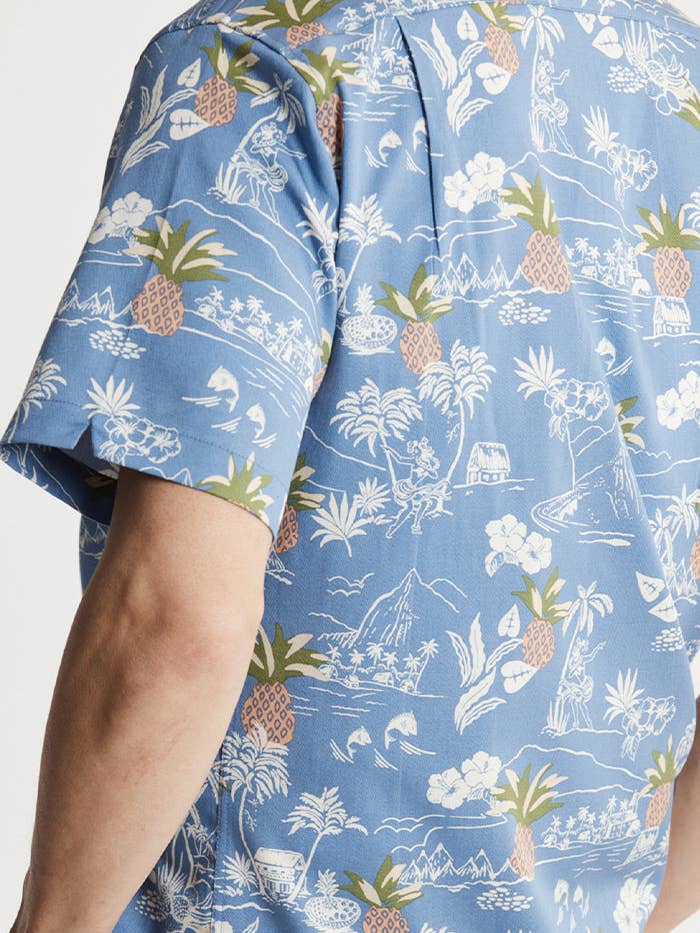 JACHS NY - Wholesale Button Down Shirt - Men's - Lyocell Twill Short Sleeve Camp Shirt4