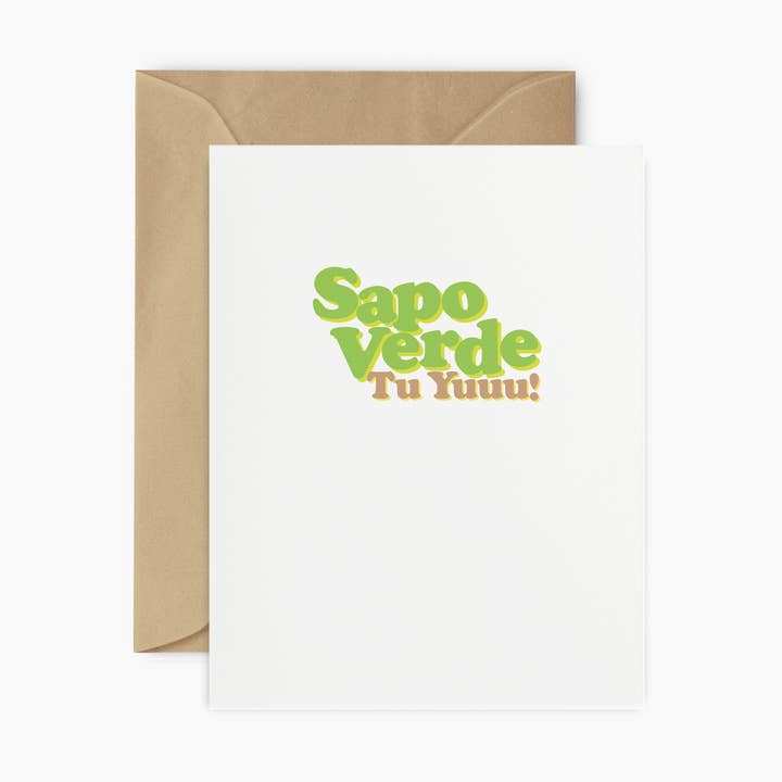 Sapo Verde - Tu Yuuu! - Greeting Card for wholesale by oh dang!