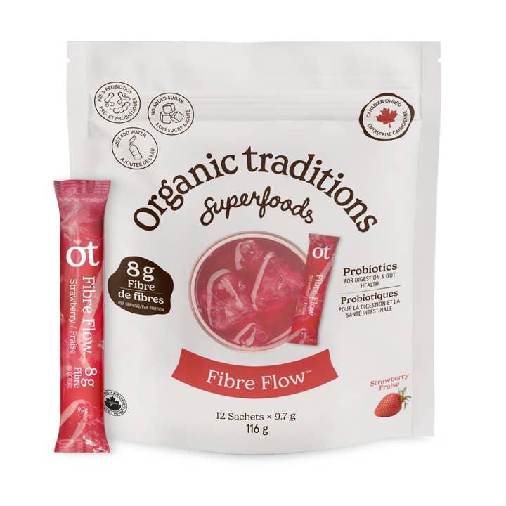 Fiber Flow Fraise (12 bâtonnets) pour la vente par Organic Traditions