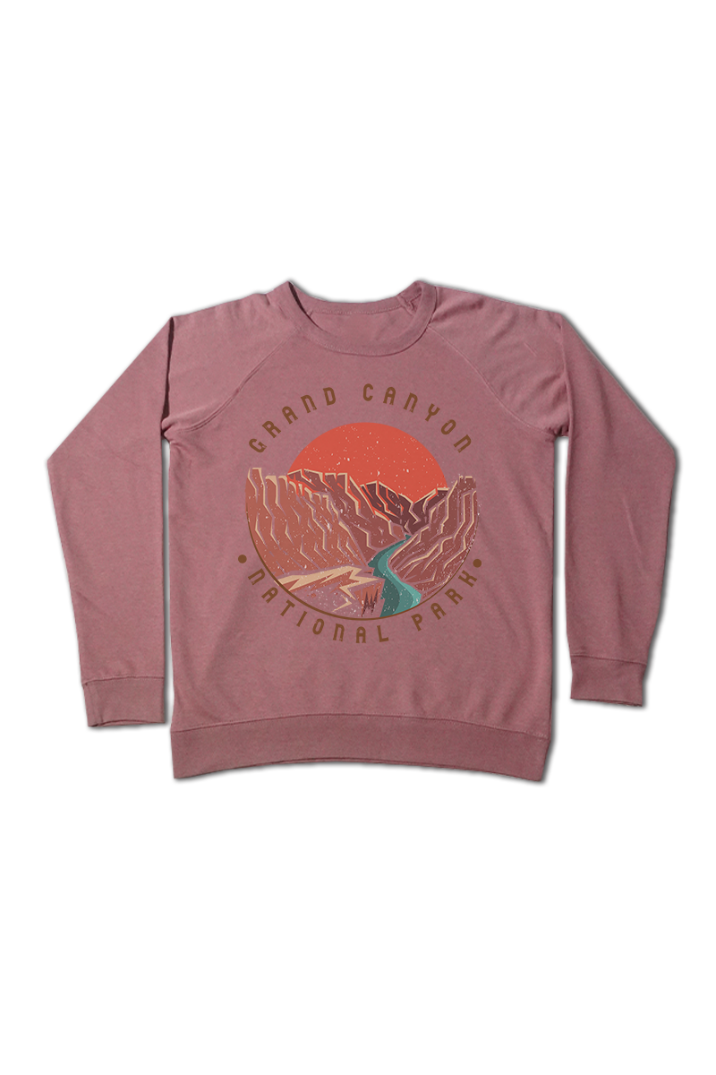 Bella Me – wholesale Sweatshirt med tryck - Dam – Sunset Grand Canyon Crewneck2