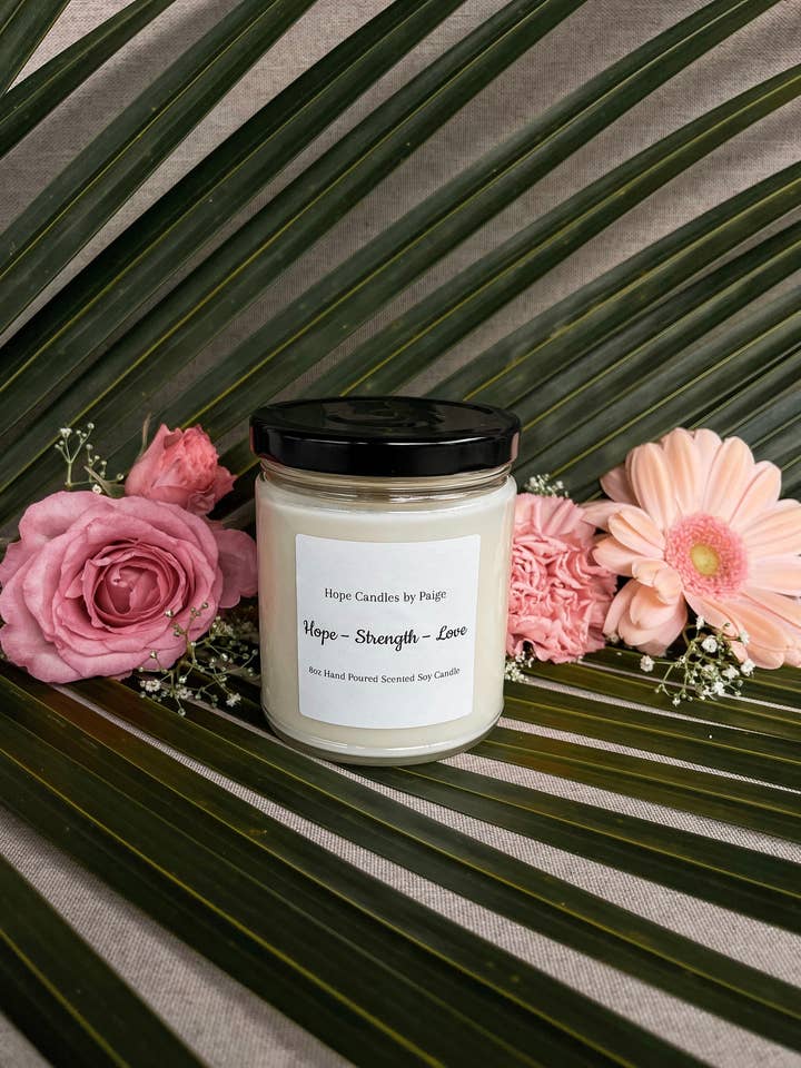 Soy Candle - Hand Poured - Hope Candle - Field of Dreams - 100% Soy for wholesale by Hope Candle by Paige