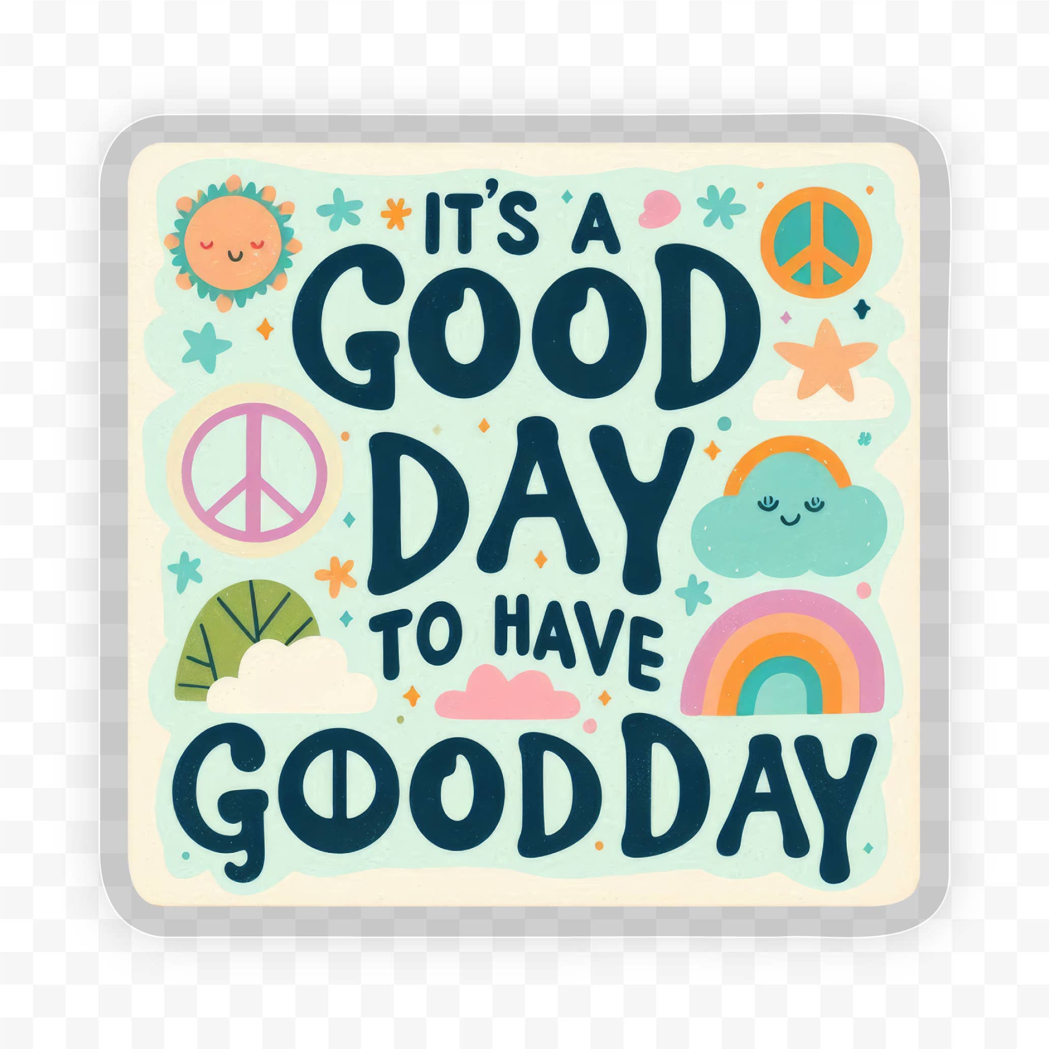 Savannah and James Co - Wholesale Sticker - It's A Good Day To Have A Good Clear Vinyl, Sticker, 3x3 in.