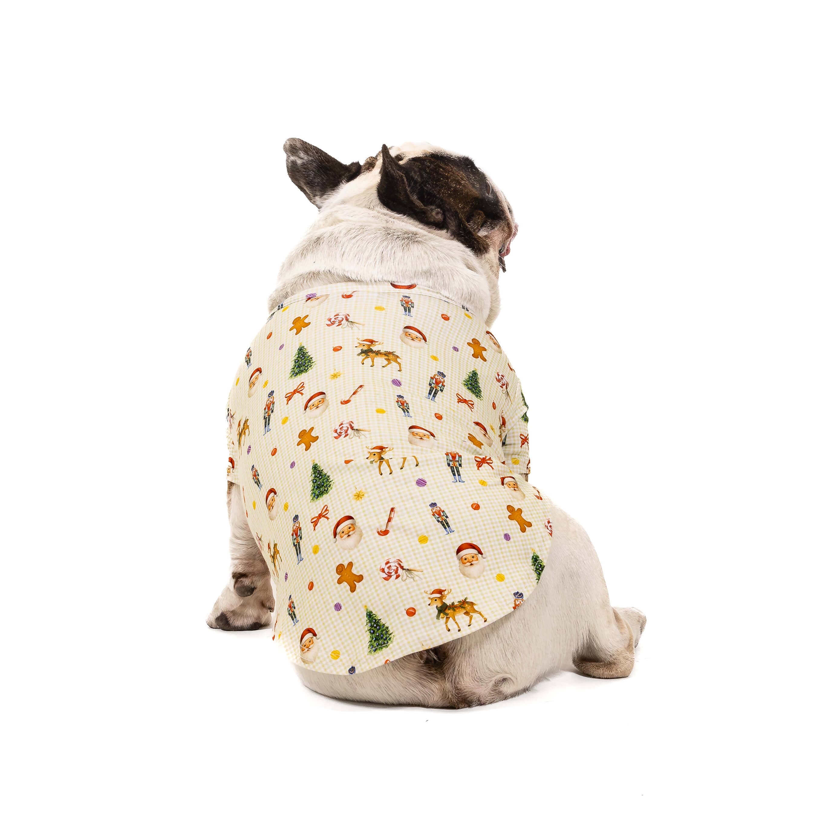 Vibrant Hound - Wholesale Pet shirt – Dog - Santa's Workshop Christmas dog shirt4