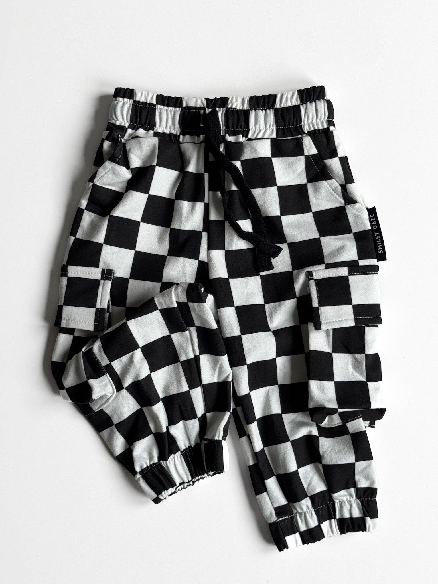 Smiley Daze - Wholesale Pants - Kids - SD CHECKERED • CARGO SWEATPANTS 2.03