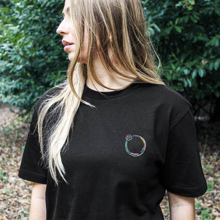Bubble Embroidered T-Shirt (Unisex) for wholesale by VO