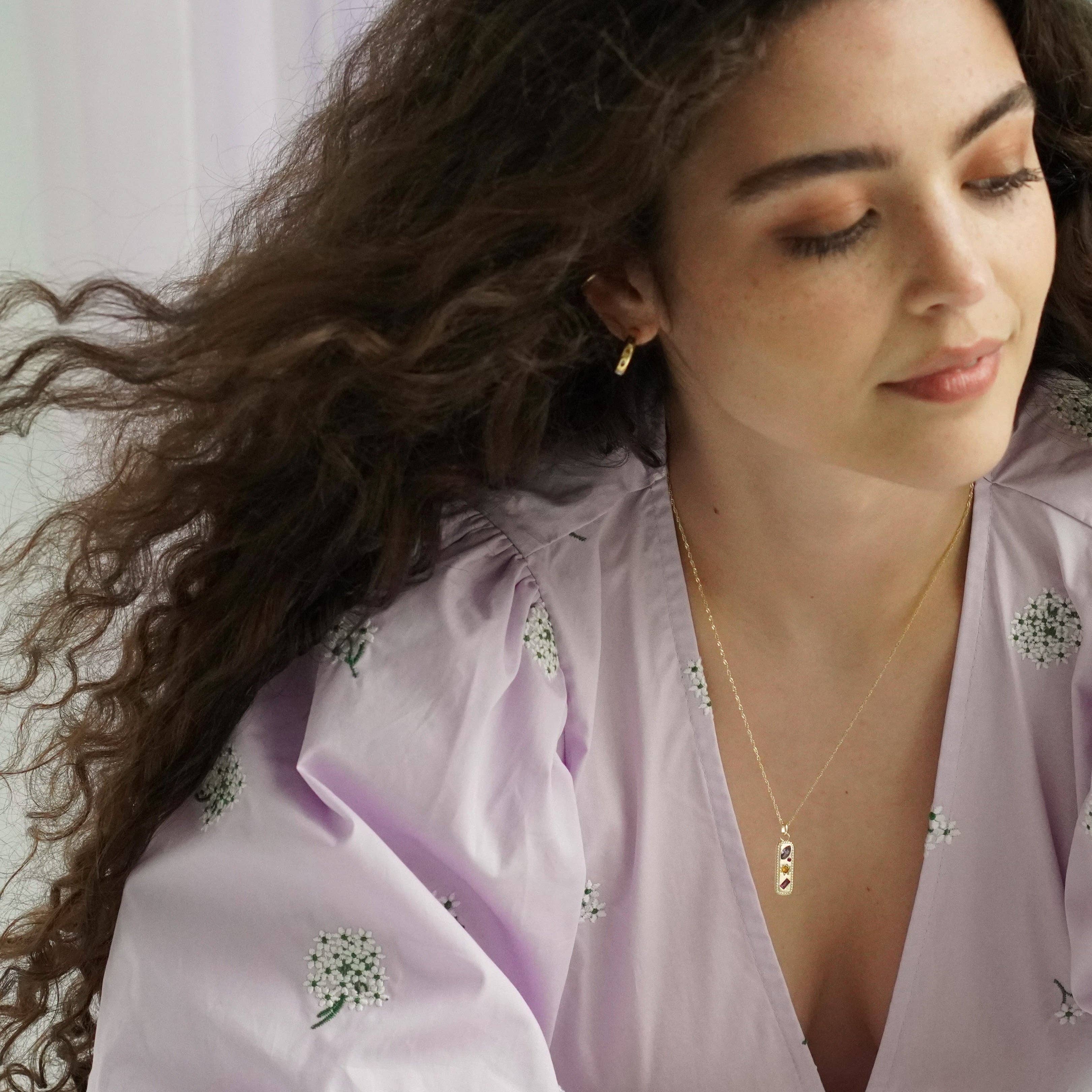 Junk Jewels Ltd - Wholesale Pendant/Charm Necklace - Kaleidoscope Gemstone Tag Pendant Necklace9