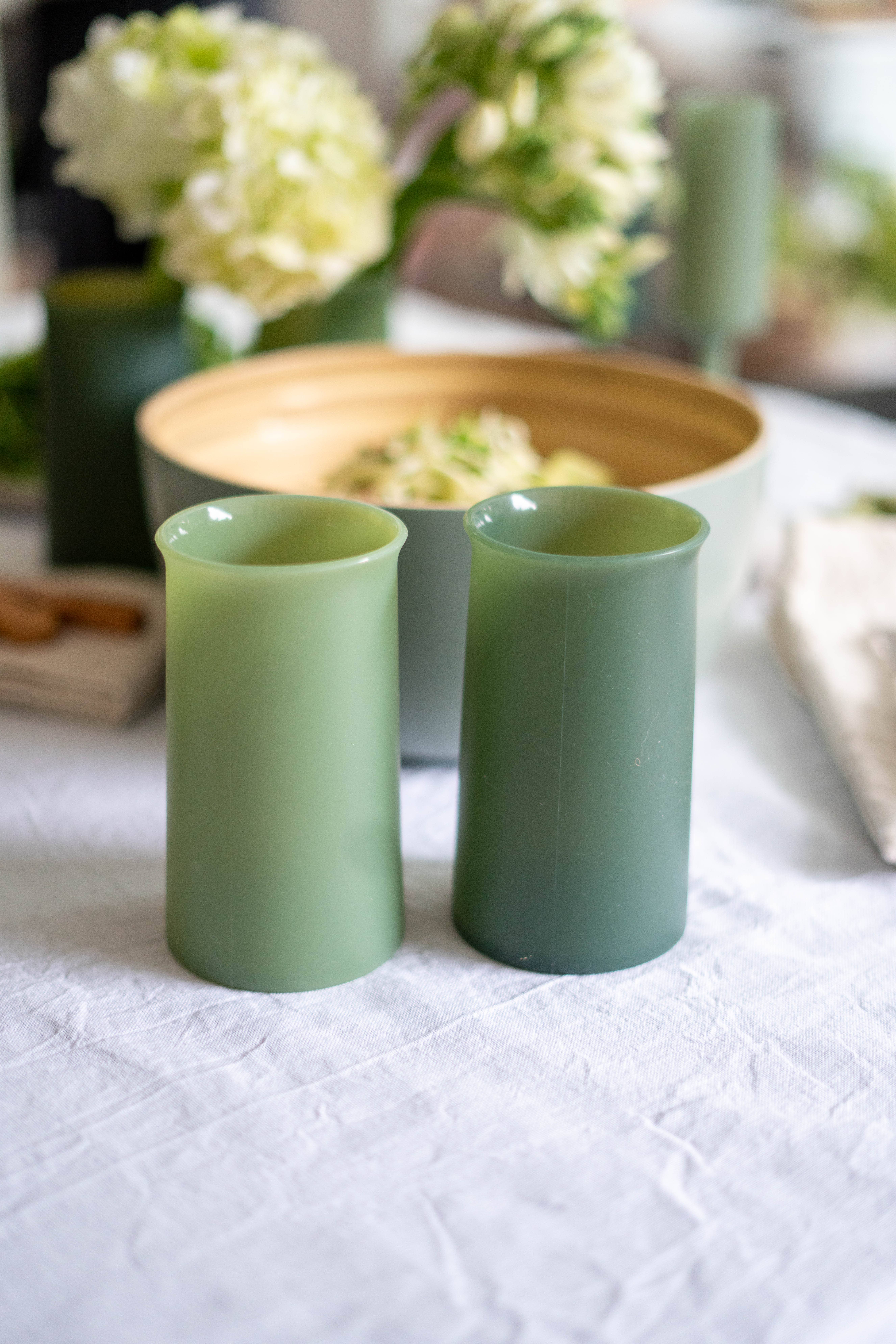 porter green | style + sustainability - Wholesale Drinking glass/cup - Sage + Olive | Stegg | Silicone Unbreakable Highball Glasses7