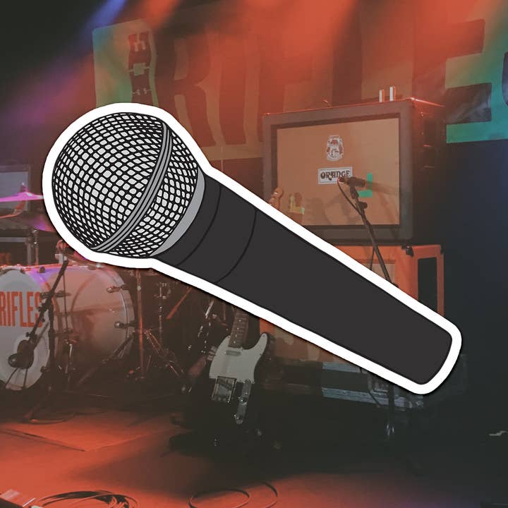 Microphone Sticker for wholesale by DesignwithMurial