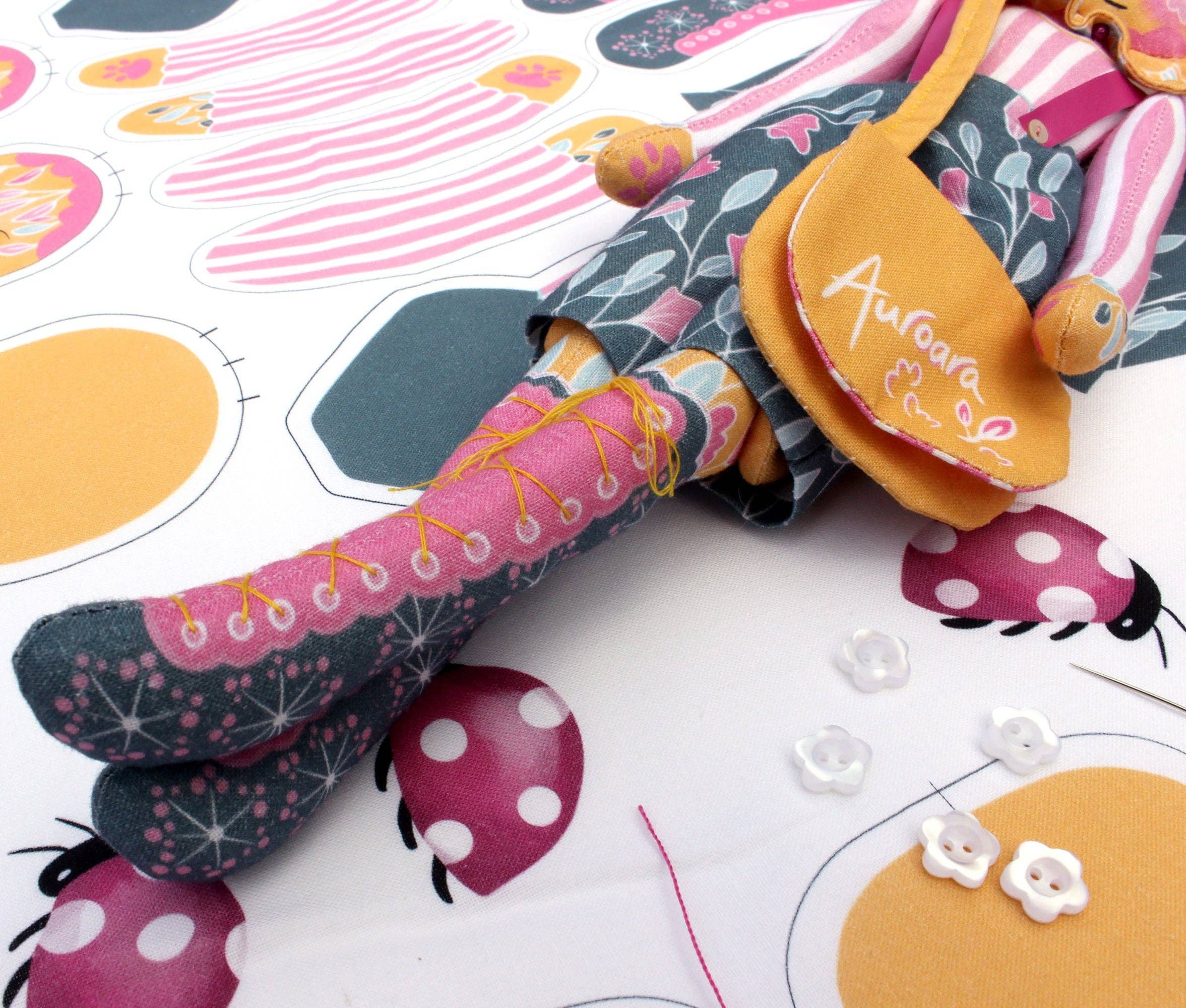 Miss Ella - Wholesale DIY Craft Kit - DIY Dolly Kit - Auroara the Circus Lion Doll2