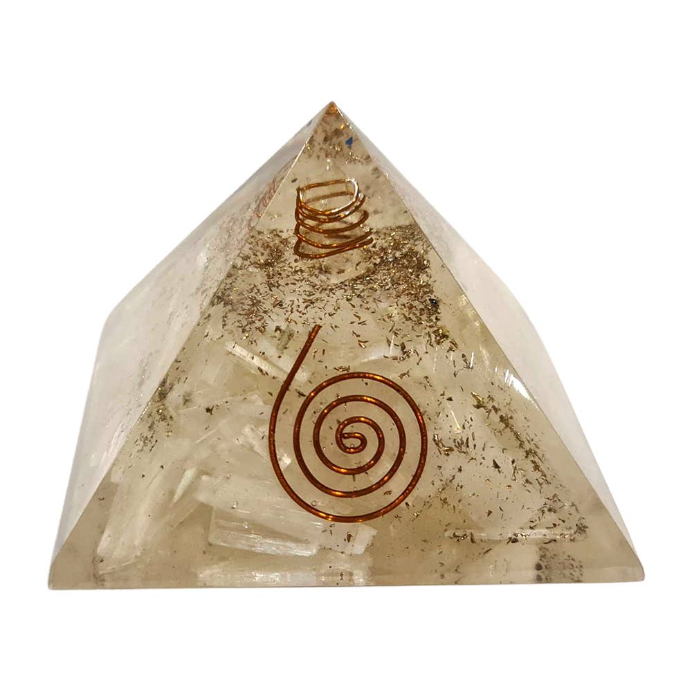 VIE - Wholesale Spiritual Stone/Crystal - Orgone Reiki Healing Pyramid - Energy Cleansing, 7.5cm16