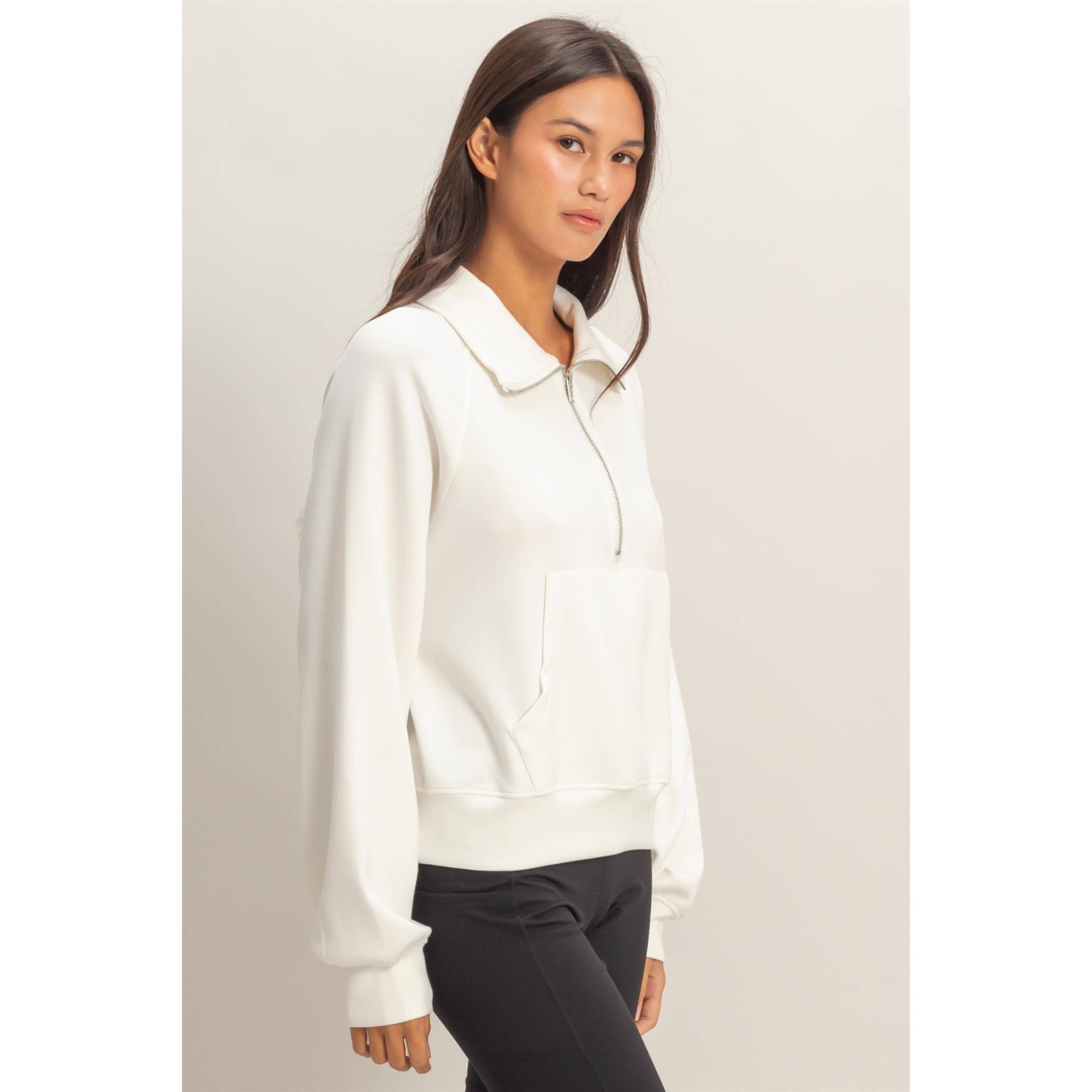 HYFVE - Wholesale Sweatshirt - Women's - Half-Zip Collar Pullover36