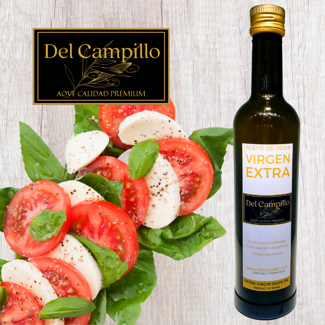Del Campillo - Wholesale Olive Oil - PACK - 6 bottles EVOO del Campillo 100% Arbequina cold extraction. 500 ml bottle6