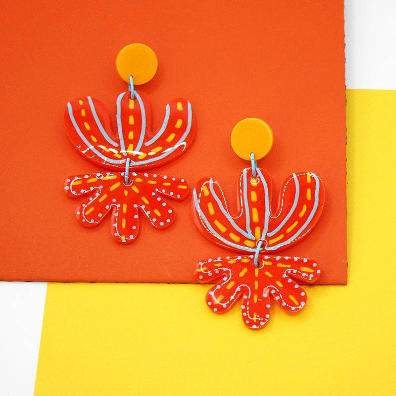 Audacious Studio - Wholesale Dangle Earrings - Flower Child Statement Earrings2