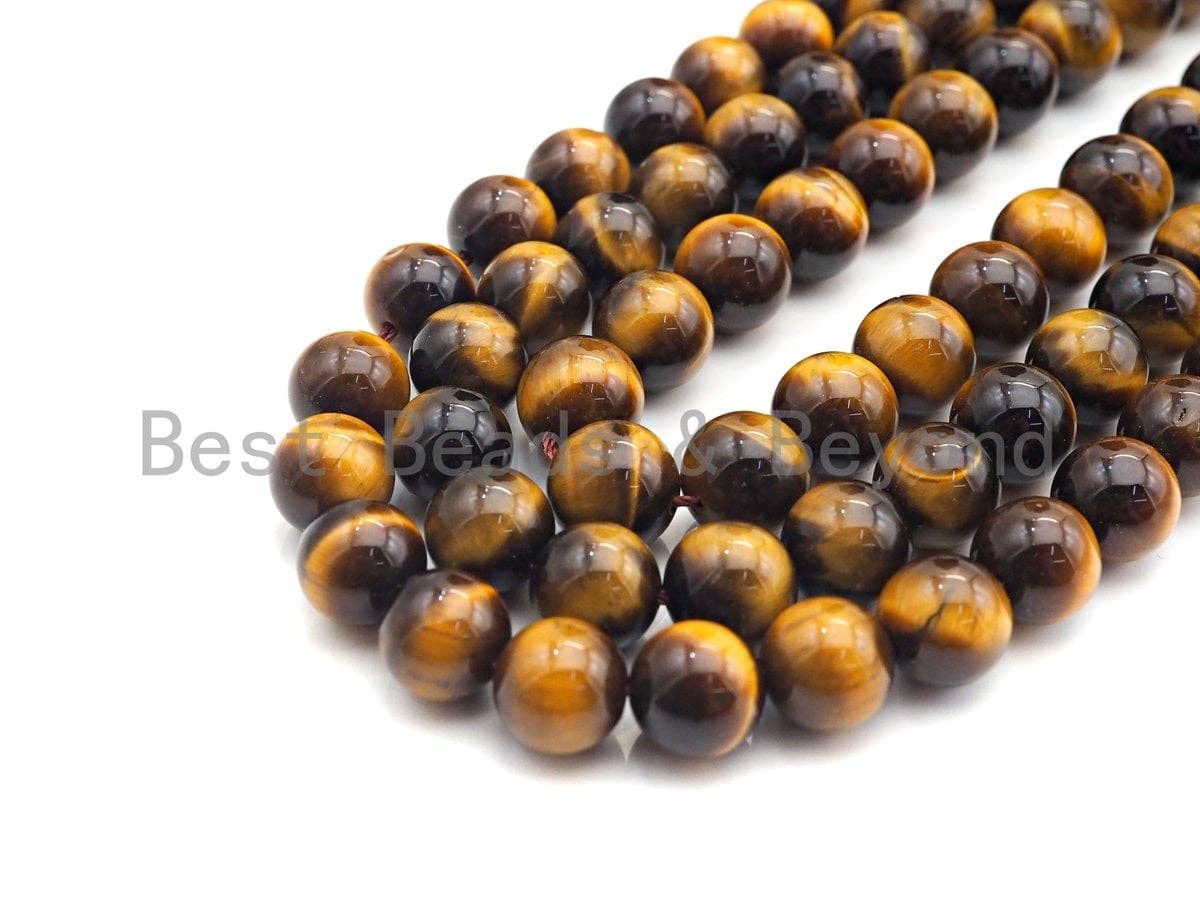 BestBeads&Beyond – Engroshandel Perler – AA høj kvalitet naturlige gule Tiger Eye perler, 6mm/8mm/10mm4