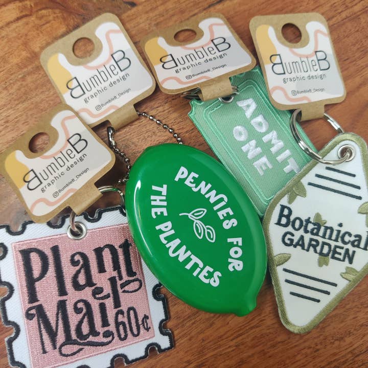 BumbleB Graphic Design - Wholesale Keychain - Women's - Pennies for the Planties Coin Purse Keychain8