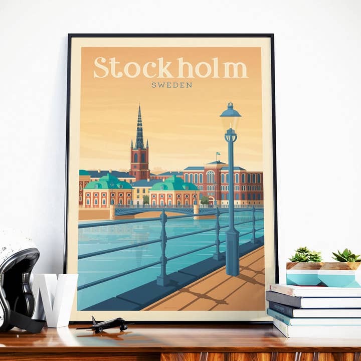 Olahoop Travel Posters - Wholesale Poster - Stockholm Sweden - Scandinavia travel poster