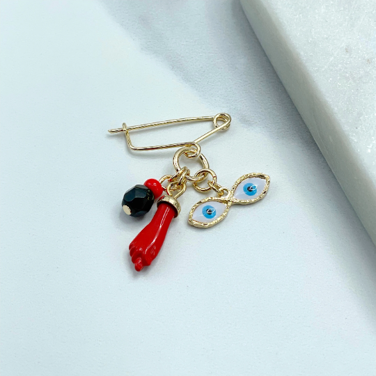 Luxus Accessories - Wholesale Individual Charm/Pendant - 18k Gold Filled or Silver Filled, New Born, Simulated Azabac3