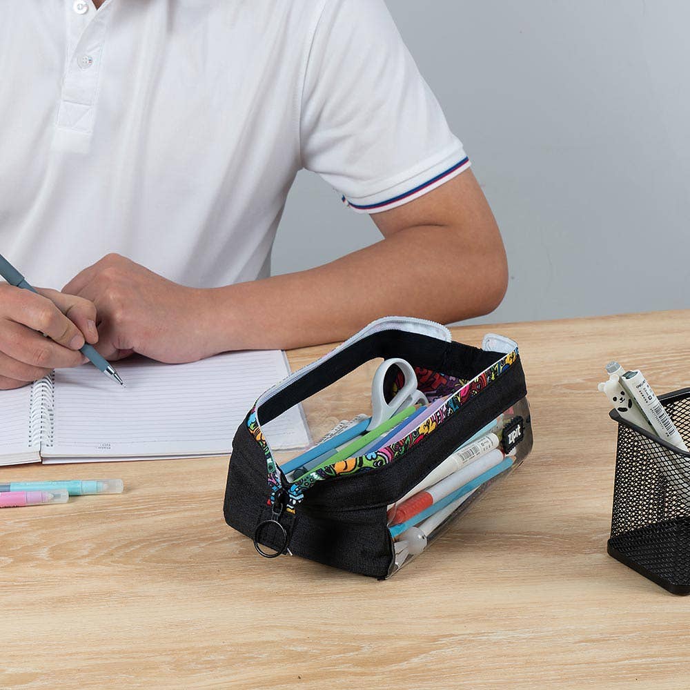 ZIPIT – wholesale Pencil case/pouch – ZIPIT Clear Lenny Pencil Case3