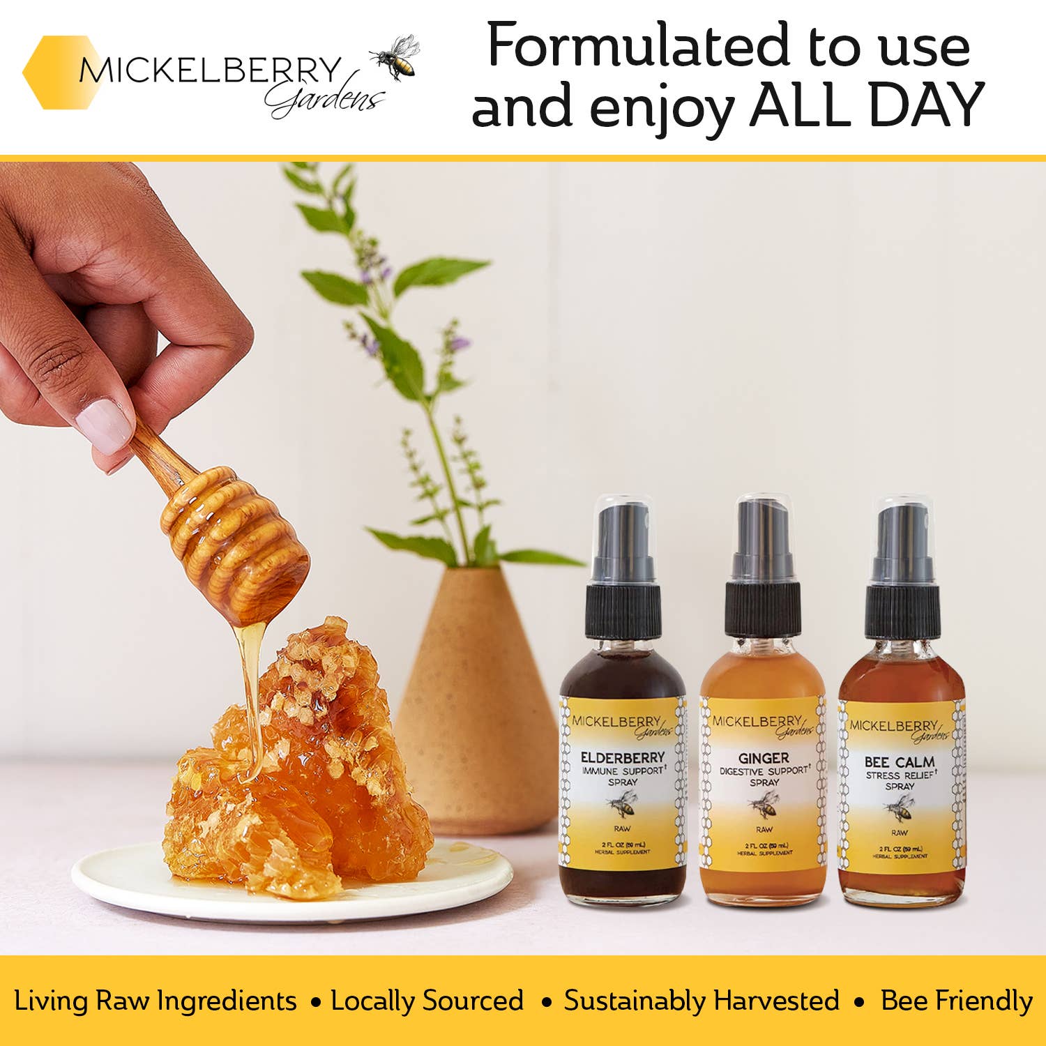 Mickelberry Gardens - Wholesale Tincture - Essential Gift Set — all-day wellness for the whole family2