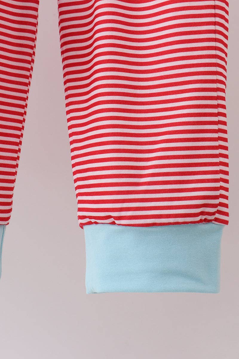 Mom & Co. – wholesale Top & trouser set – Kids – Blue vehicle emboridery pants set2