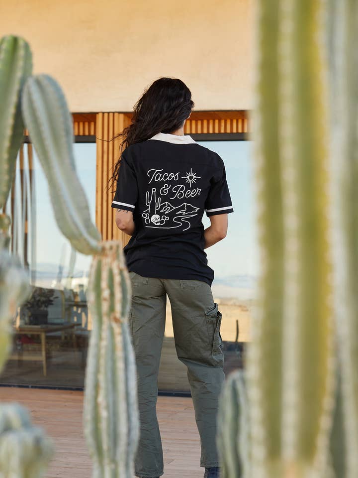 Pyknic - Wholesale Button Down Shirt - Unisex - Tacos & Beer Casual Button Down Shirt Men Women7