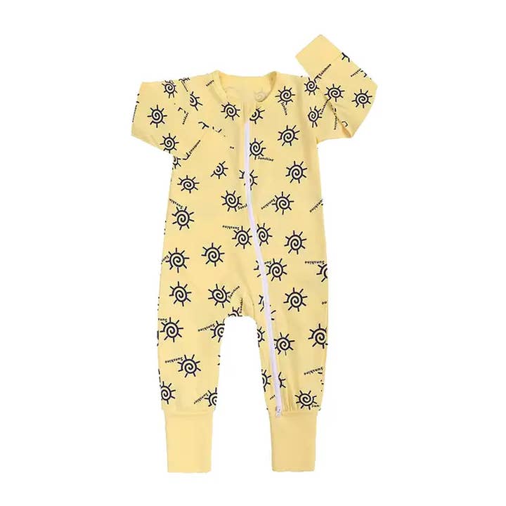 KaWaii Baby Diapers - Wholesale Sleepsuit - Baby - KaWaii Baby Cotton Bodysuit 2-Way Zipper Mittens Footies11