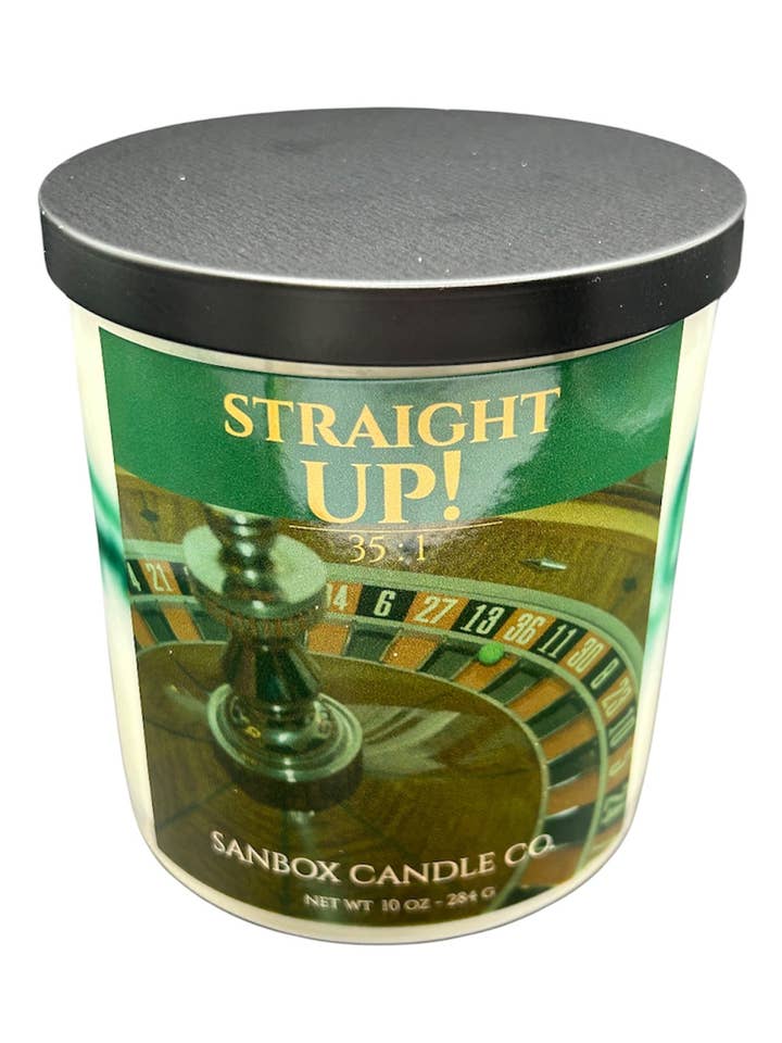 STRAIGHT UP! Sanbox Candle Co - 10 oz Soy Candle for wholesale by Sanbox Candle Co