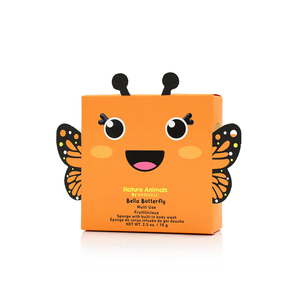 Spongellé | Valentines Day Gifts | Easter Gifts - Wholesale Sponge – Kids & Baby - Bella Butterfly Nature Animals Sponge | Kids | Kids Products2
