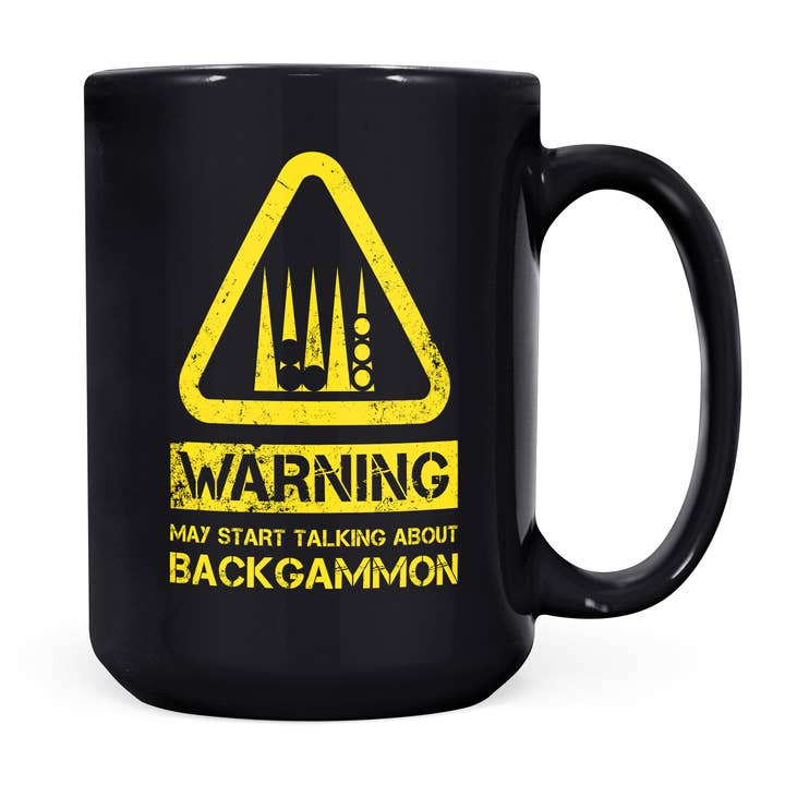 Mug Monster – wholesale Coffee mug – Backgammon Mug - Warning May Start Talking About Backgammon11
