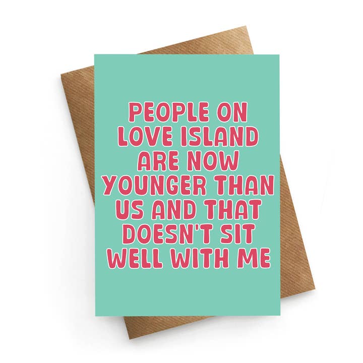 Carte d'anniversaire drôle - Love Island Jeune pour la vente par STUCK SHOP GIFTS