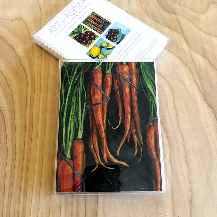 Fruit & Veggie Boxed Cards for wholesale by Art by Alyssa