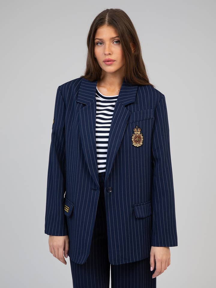 HANAPOLI navy jacket for wholesale by An'ge
