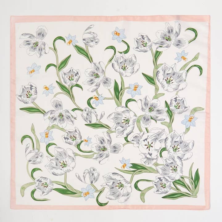 MiMi Wholesale - Wholesale Bandana - Women's - BS0114 Floral Print Bandana2