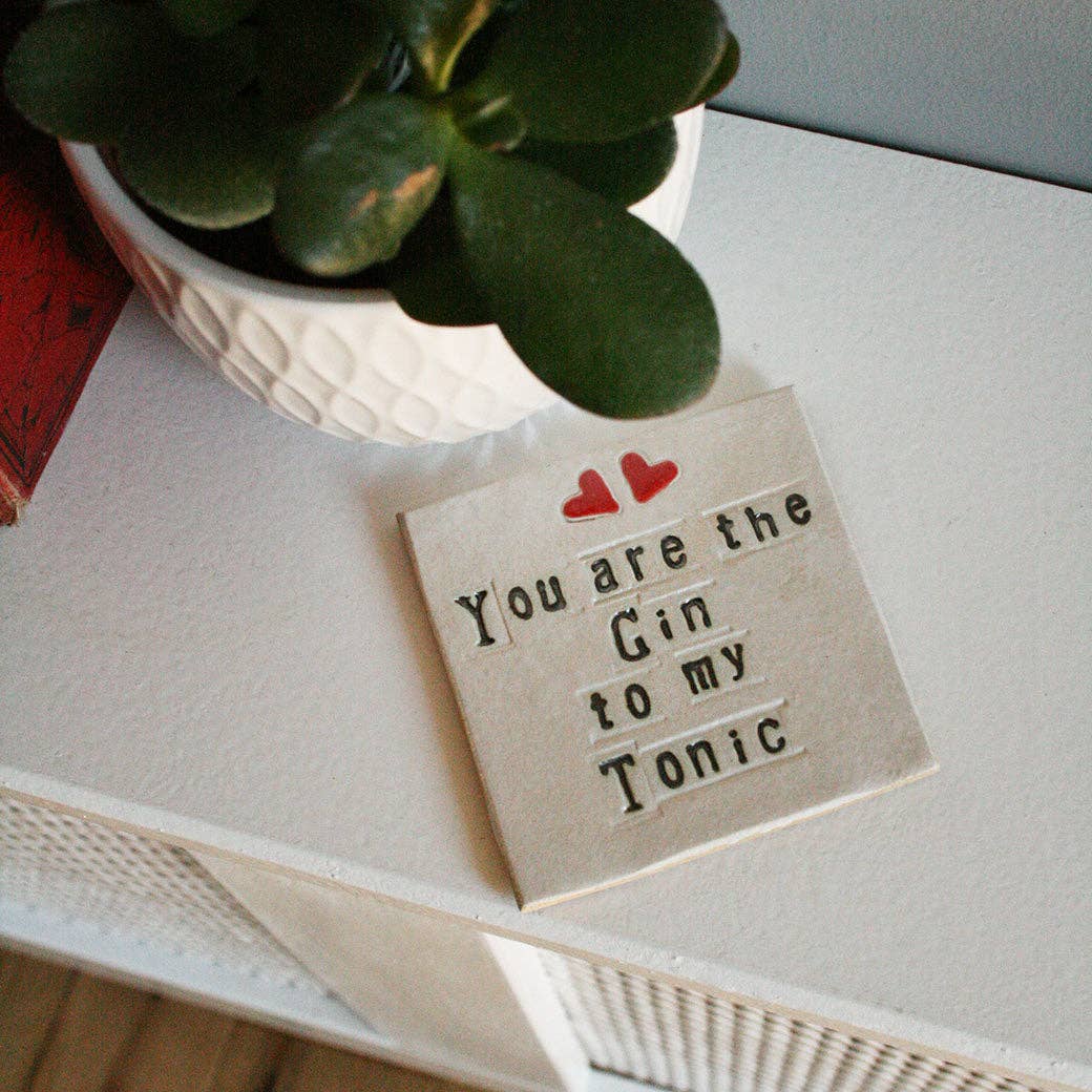Juliet Reeves Designs – wholesale Coasters – Gin To My Tonic Ceramic Coaster3