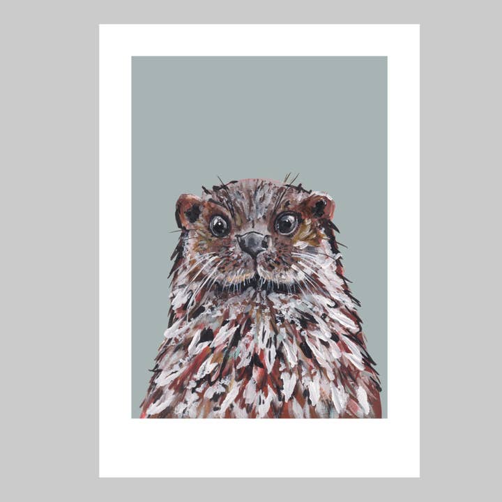 Otter Art Print Mammal Wall Art Nature Wildlife for wholesale by Ellwood Parker