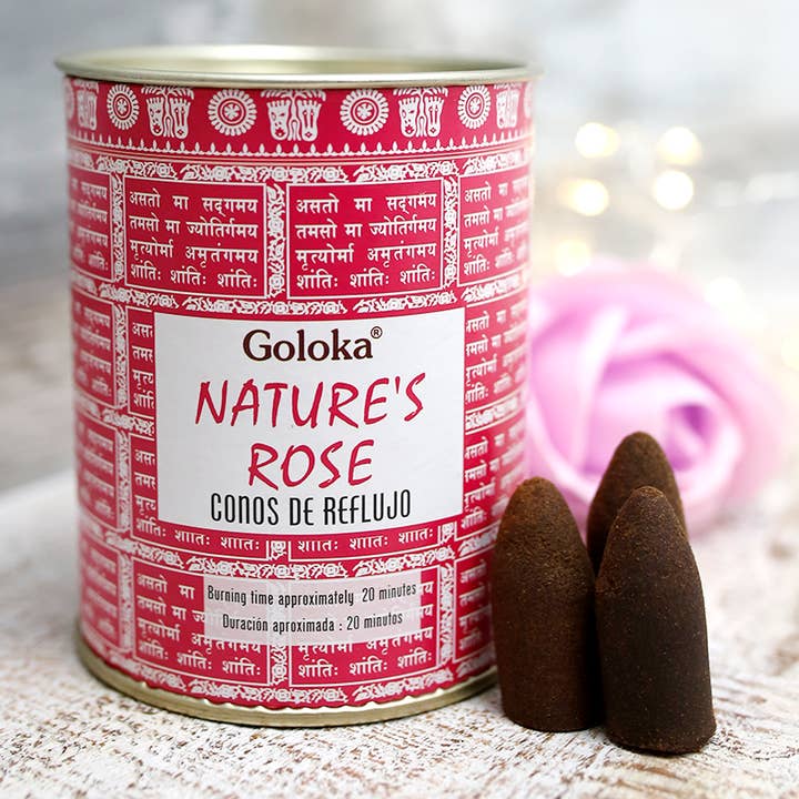 6 förpackningar med 18 Goloka Reflux rökelsekottar, rosa för wholesale av Ethike.eu