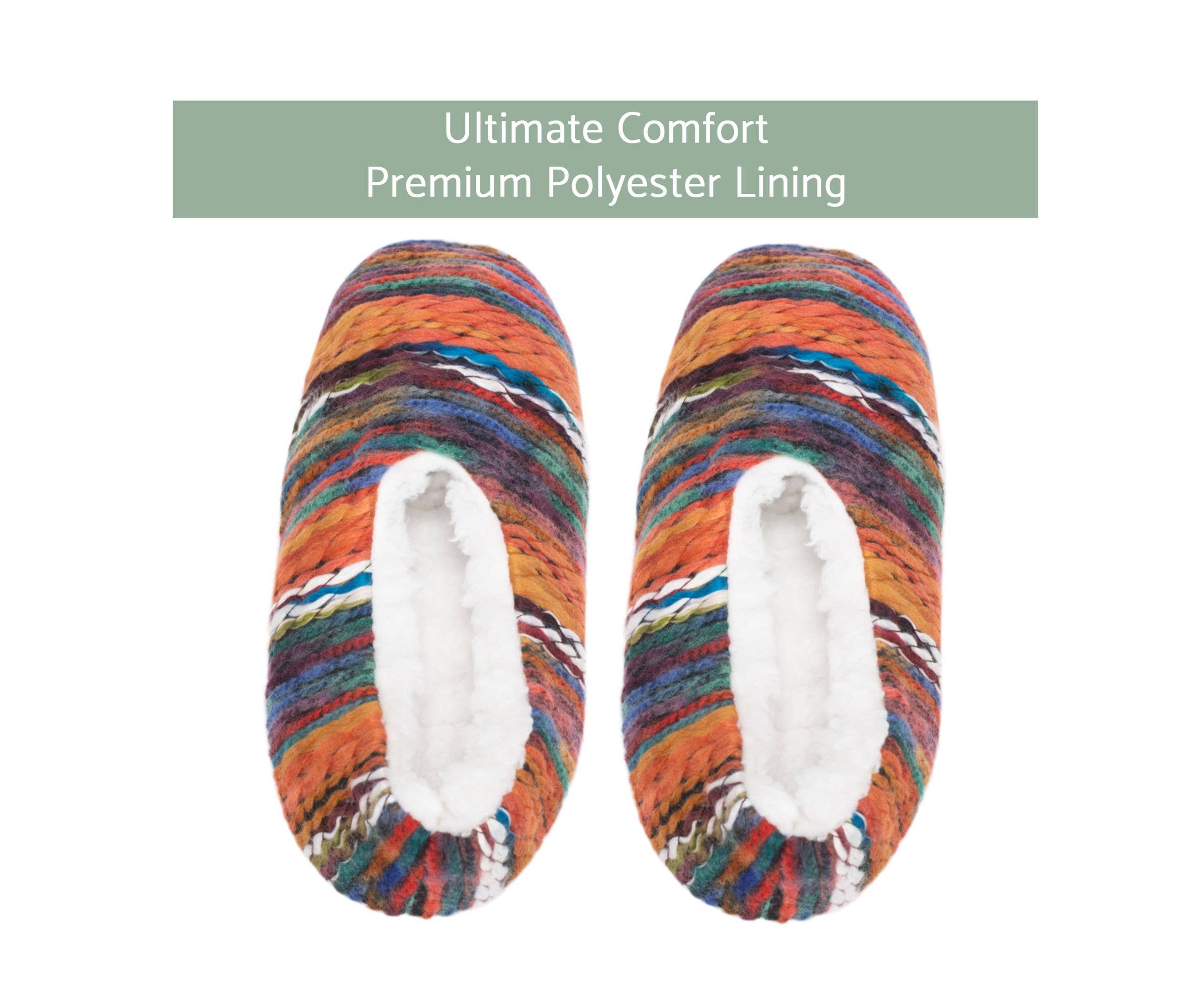 Cottage Garden - Vendita all'ingrosso Pantofole - Donna - Arancione Filato Artigianato, Cozy antiscivolo Indoor Soft Pantofola1