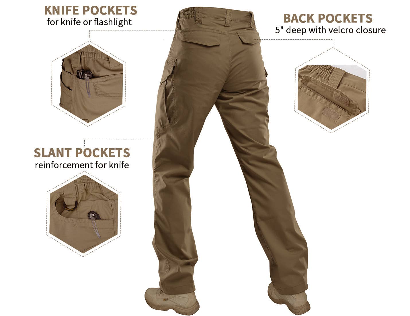 Qing Dao Lai Si Ma Te Fang Zhi You Xian Gong Si - Wholesale Pants - Men's - Men's Work Cargo Pants Ripstop 14 Pockets Water Resistant34