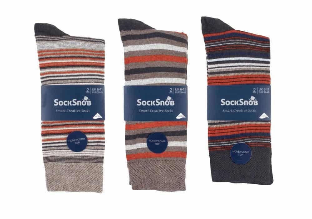 Pontivia Commerce – wholesale Socks – Men's – Mens 6 pack colourful striped patterned dress cotton socks11