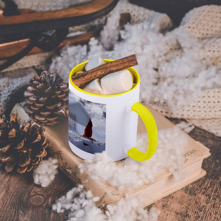 3dRose - Wholesale Coffee Mug - 3dRose, Male Redbird on Rock, Mug5