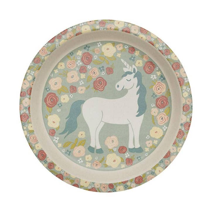 Bamboo Mini Plate | Unicorn for wholesale by Ore’ Originals