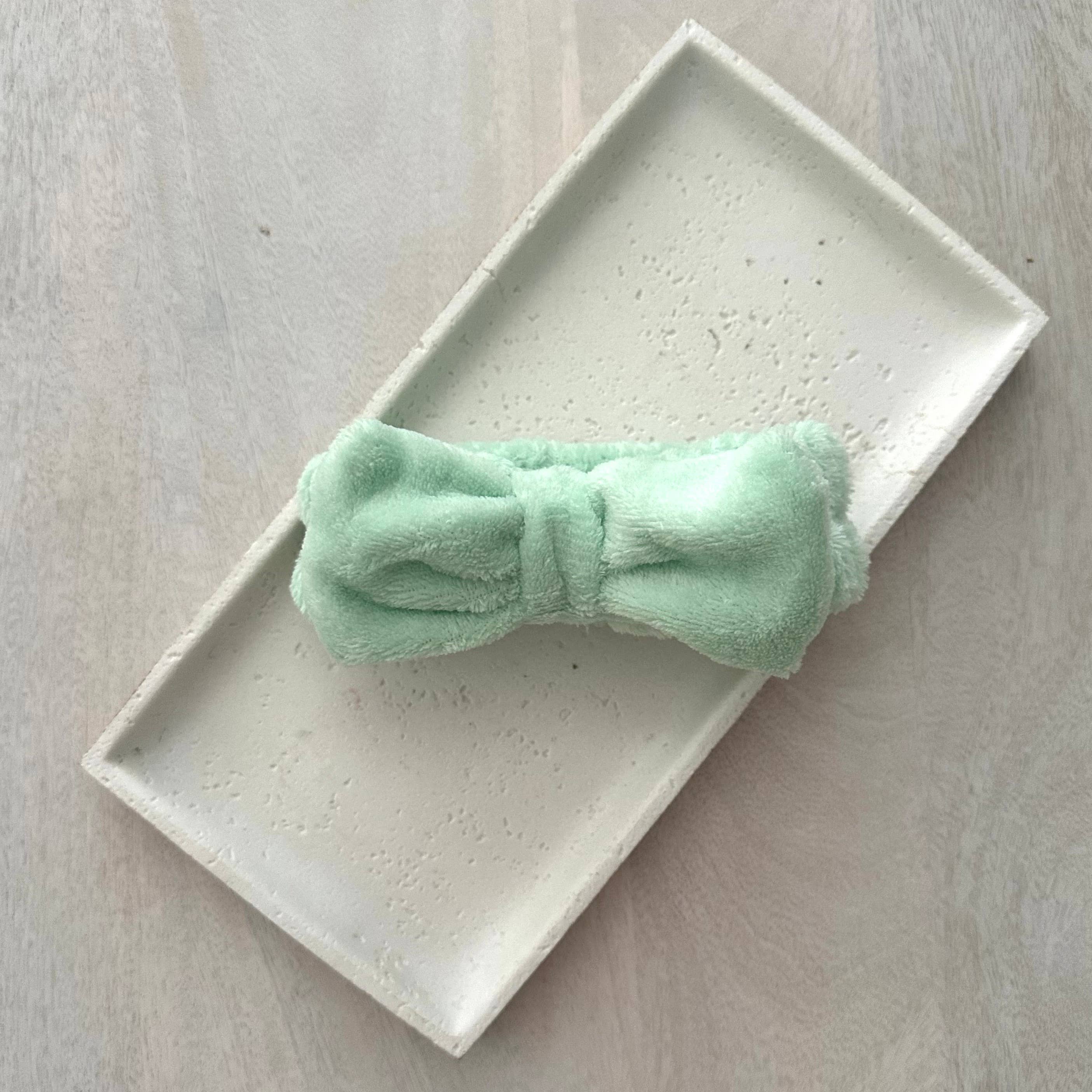 GreenWave - Wholesale Spa Headband - Coquette Beauty Spa Bow Headband Mint Green