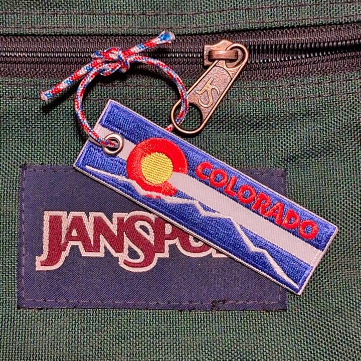 Backpack Hangtag - CO Flag for Colorado for wholesale by Fantastic Souvenirs, Gifts & Collectibles