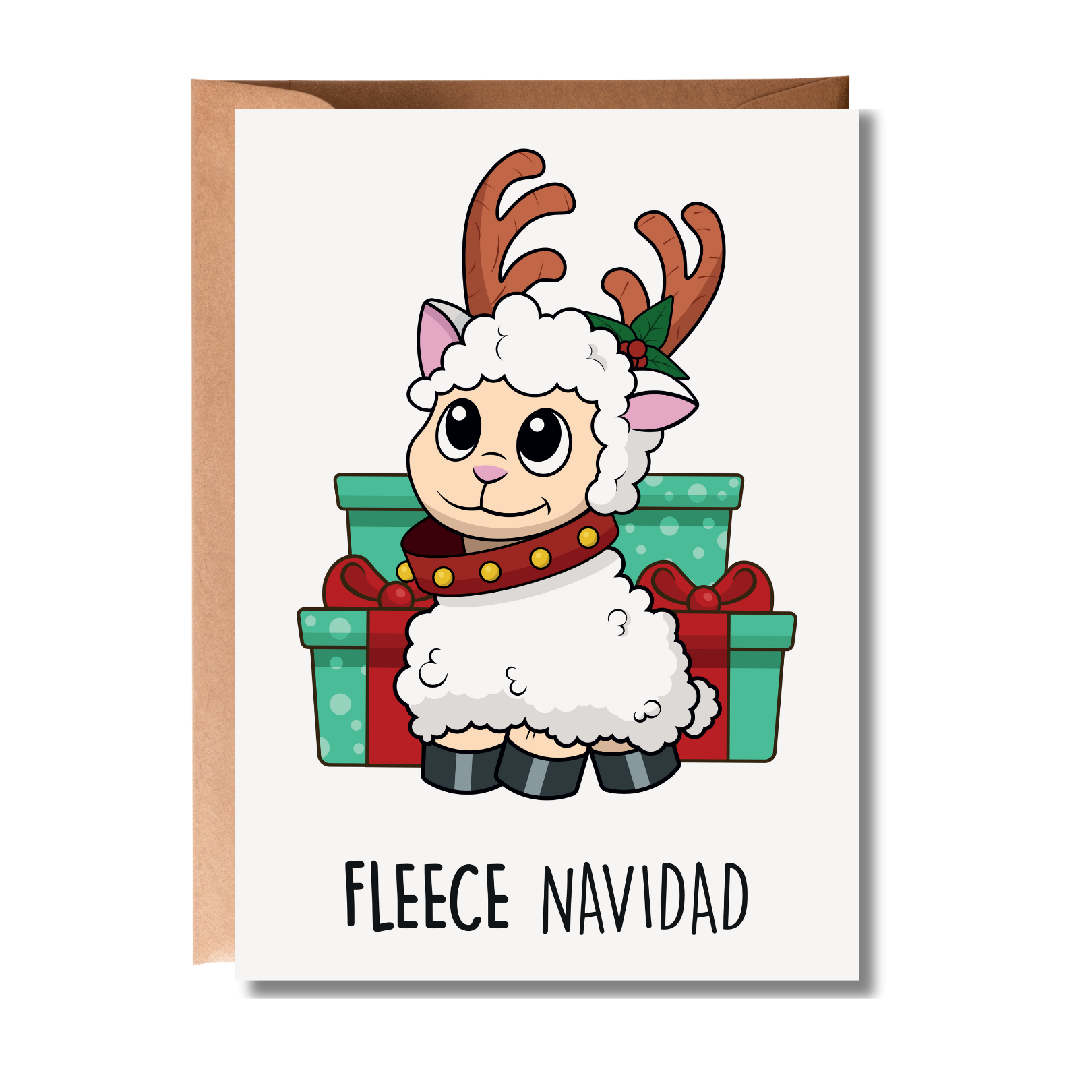 Sarah's Simulacrum - Wholesale Christmas Card - Fleece Navidad2