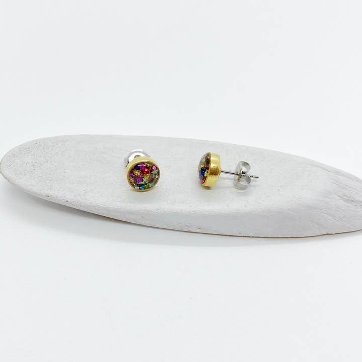 Jenica Jewelry - Wholesale Stud/Post Earrings - Small Multi Color Roxs Stud Earrings-Multiple Options2