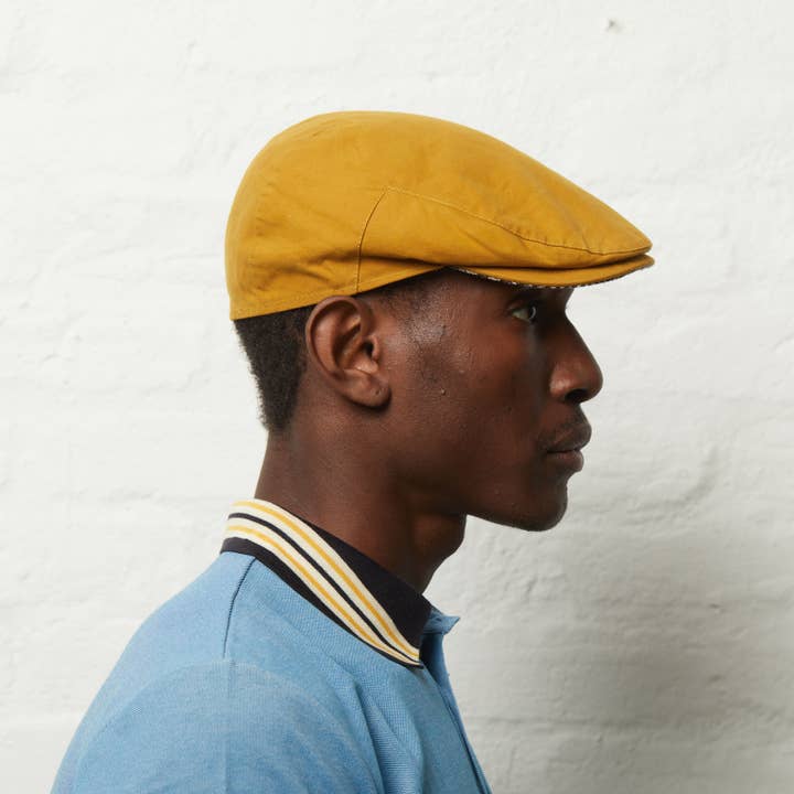 Finley - Dijon (Italian Waterproof Flat Cap) for wholesale by Dasmarca Hats