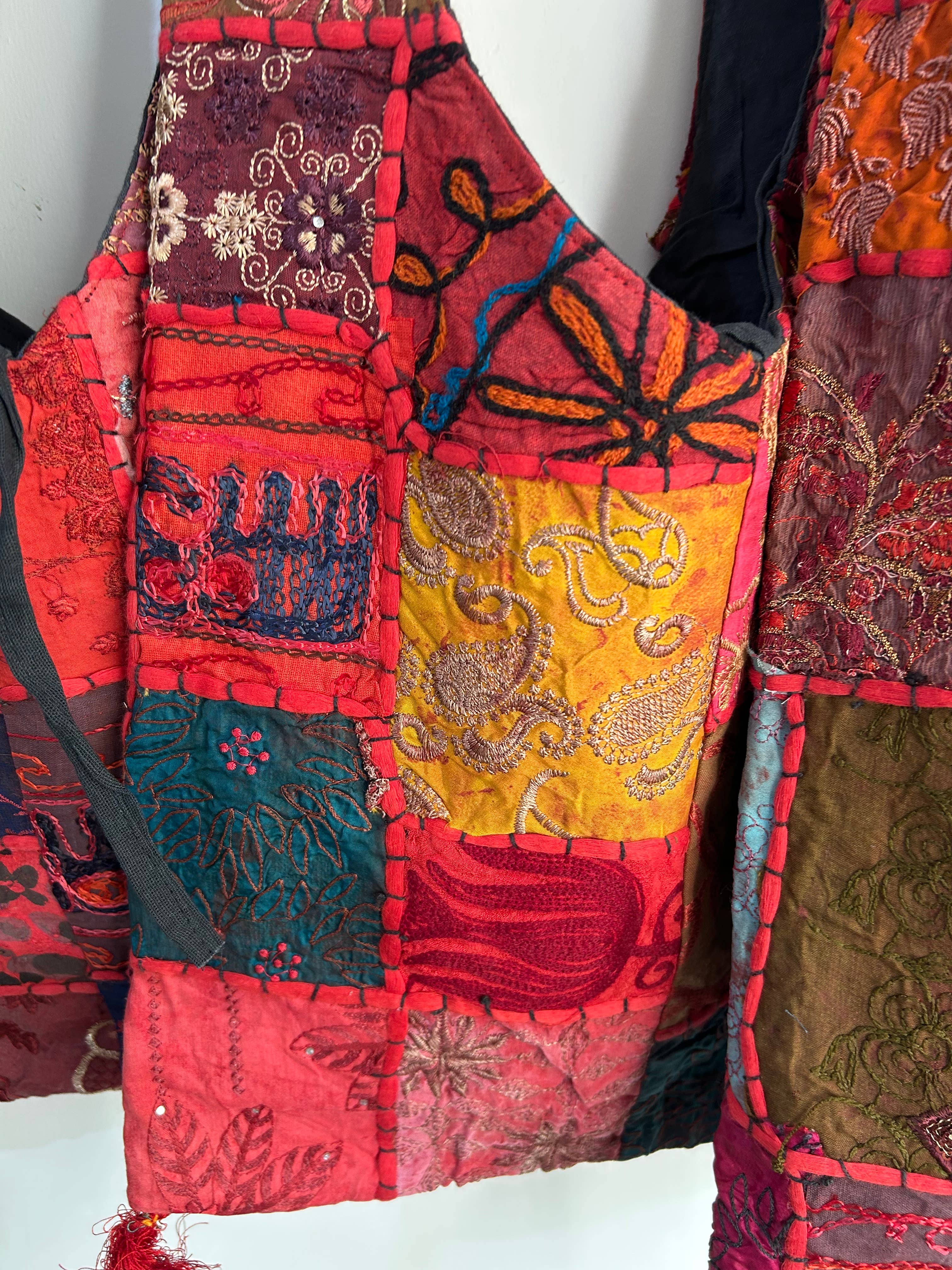 Meghcraft - Vendita all'ingrosso Borsa tote - Donna - Borsa Jhola Patchwork Vintage Indiano - Borsa a Tracolla Borsa Boho8