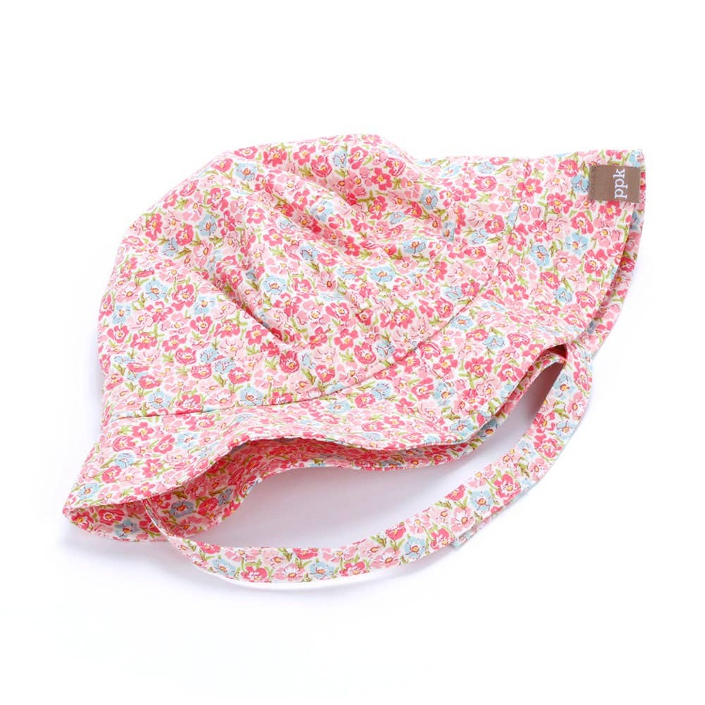 Peppercorn Kids - Wholesale Sun Hat - Kids - Blooming Meadow Bucket Sun Hat- Multi-pink2
